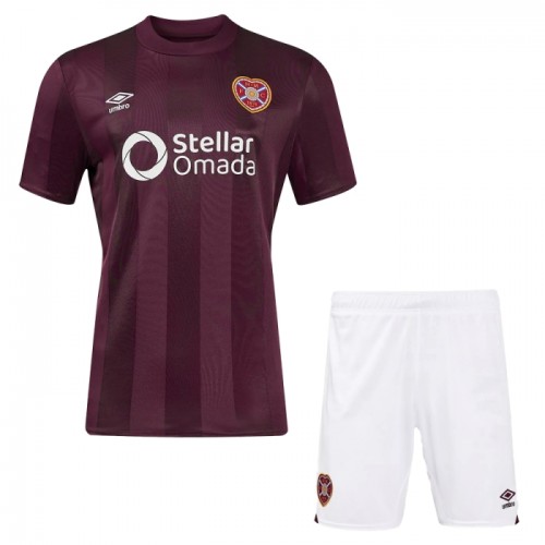 Heart of Midlothian Voetbaltenue Thuis 2024-25 - Kind Heart of Midlothian Voetbaltenue Thuis 2024-25 - Kind